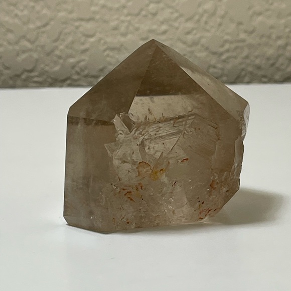 Rare Brazilian Citrine with Golden Rutile partially polished Tower - Picture 9 of 17